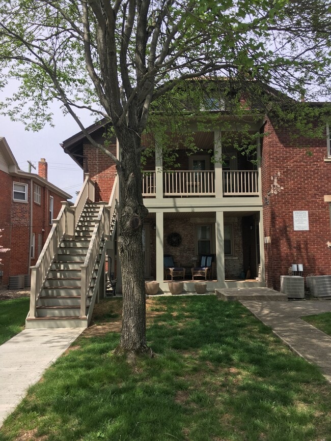 Rear of 4-plex - 37 W Tompkins St Unit B