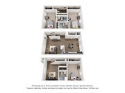 Experience the elegance of this duplex floor plan with spacious interiors and contemporary design.