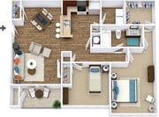 Montage | 2 Bed/1 Bath | 1002 sq. ft.