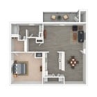 3D Furnished Floorplan - The Windsor