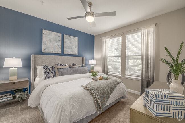 1BR, 1BA - 709SF - Bedroom - The Marlow Gainesville