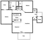 2BR/1BA