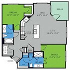 B3 floor plan Highpoint at Cypresswood