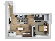 Unit 1D | 1 bed / 1 bath