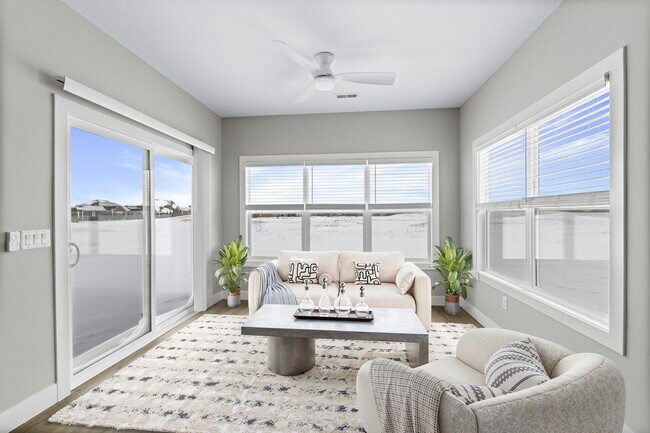 Sunroom with Patio