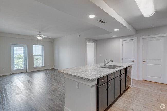 3BR, 2BA - 1,334SF - Kitchen/Living Room - The Quarry