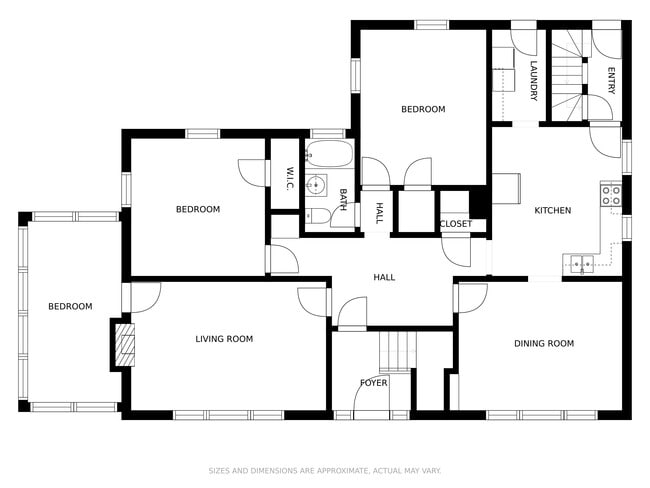 Plano de planta - 9 Parkwood Ter Unidad 1