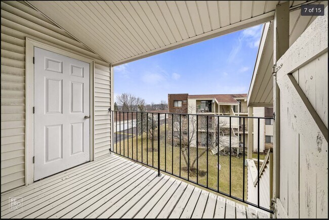 Deck with storage room - 180 S Waters Edge Dr Unit 301