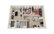 Villas on Guadalupe B1 Floor Plan