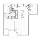 One-Bedroom Plus Den B1 Floor Plan