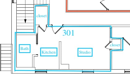 Floor plan - 108 King St Unit 301