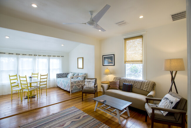 Living room/Dining area - 403 Gillespie St Apartments Unit Emma Suite