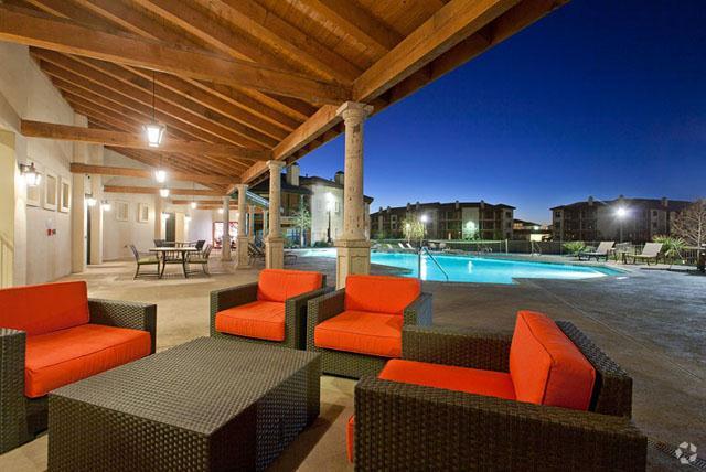 SYNC at Purgatory Creek - Outdoor Living Room - SYNC at Purgatory Creek Apartments