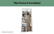 Studio, 1 Bath - Apt C (Furnished)