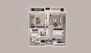 720 EW - 3D Marketing Plans - unit B1