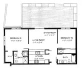 2 Bed / 2 Bath - 938 SF