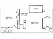 1BR/1BA