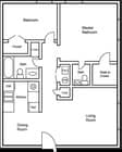 2BR/1.5BA
