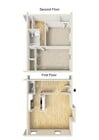 Two bedroom townhome floor plan