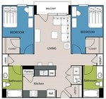 2BR/2BA