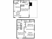 3BR/1.5BA 1157sq ft-1430 sq ft