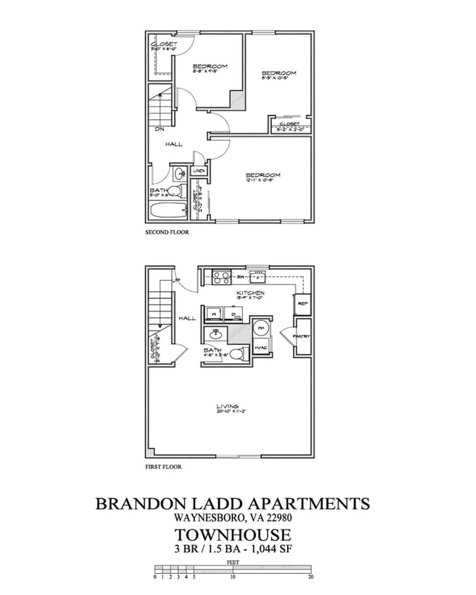Floor Plan - Phase 3 - 3 Bed/1.5 Bath - Renovated w/ W/D
