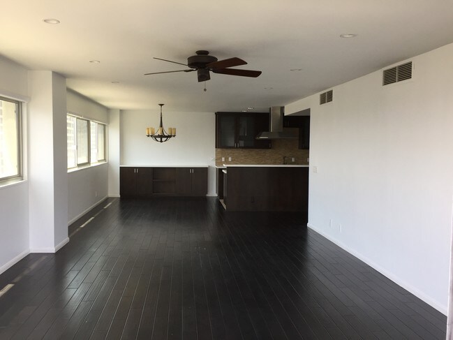 living room with city views - 10701 Wilshire Blvd Unit 1003