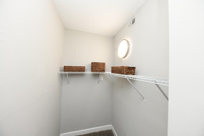 Generous walk-in closet space