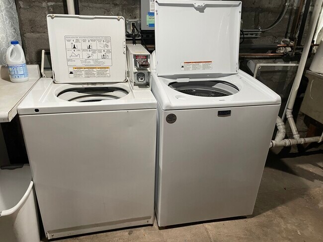 Shared laundry in basement