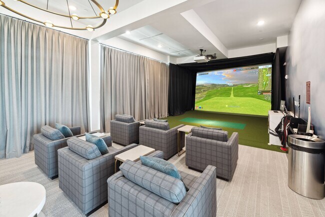 Simulador de golf/Sala de teatro