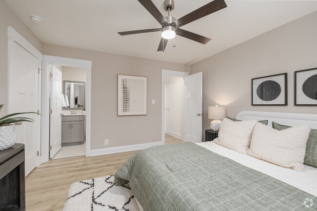 2BR, 2BA - 1,244SF - Primary Bedroom
