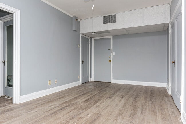 1BR, 1BA - Living Room - York Towers Apartments