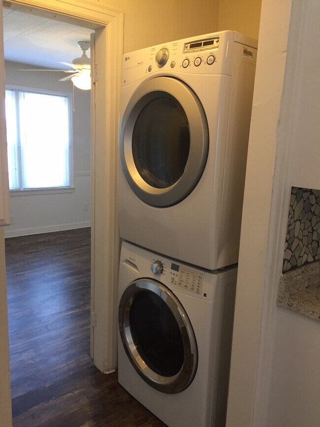 Stacked washer and dryer - 2223 N Gatewood Ave