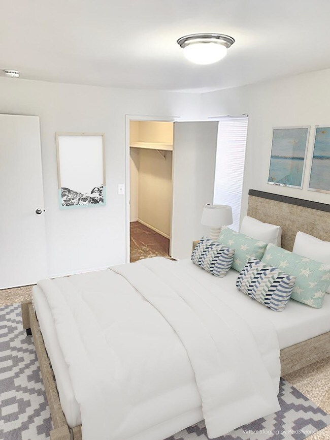 Large Primary Bedroom with walk-in closet