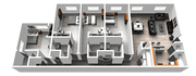 4 bed floorplan