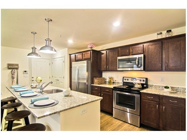 Kitchen at Van Allen Apartments