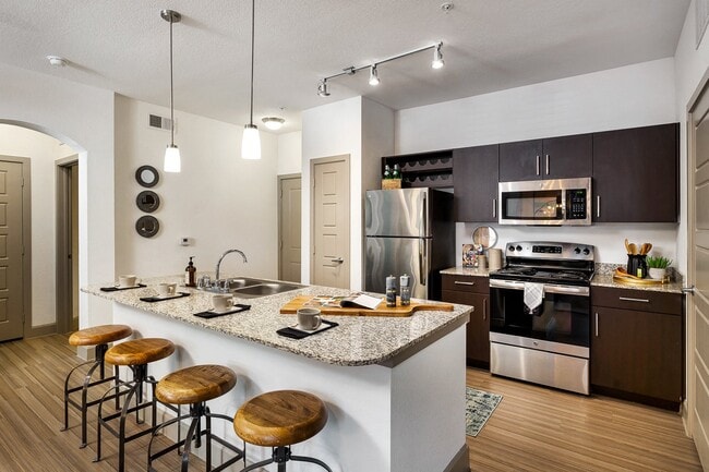 Blanco Model Kitchen - Bexley River Walk Apartments