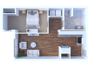 one bed one bath hotel