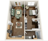 Capri 1 Bed 1 Bath 787