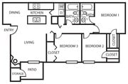 3BR/2BA