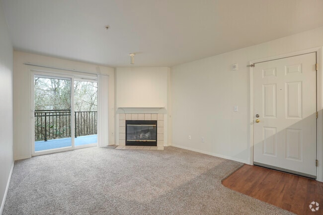 2BR , 1BA - 855SF - Sala de estar