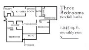 3BR/2BA