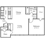 1 Bed | 1 Bath 677 sqft