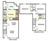 3x1.5 Floorplan - Rippling Stream Townhomes
