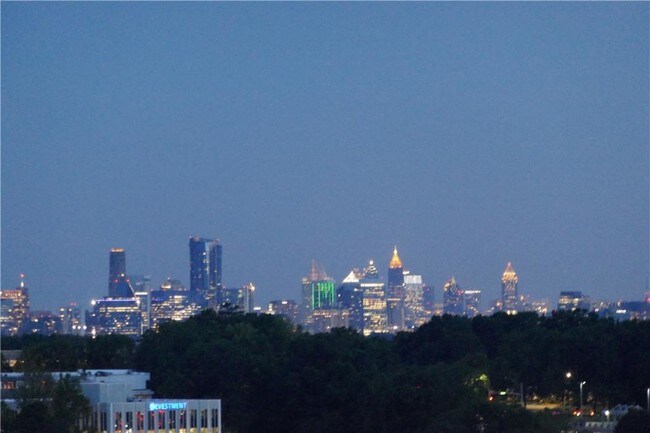 Actual Nightime View of Downtown