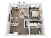 1 Bed / 1 Bath - 799 SF