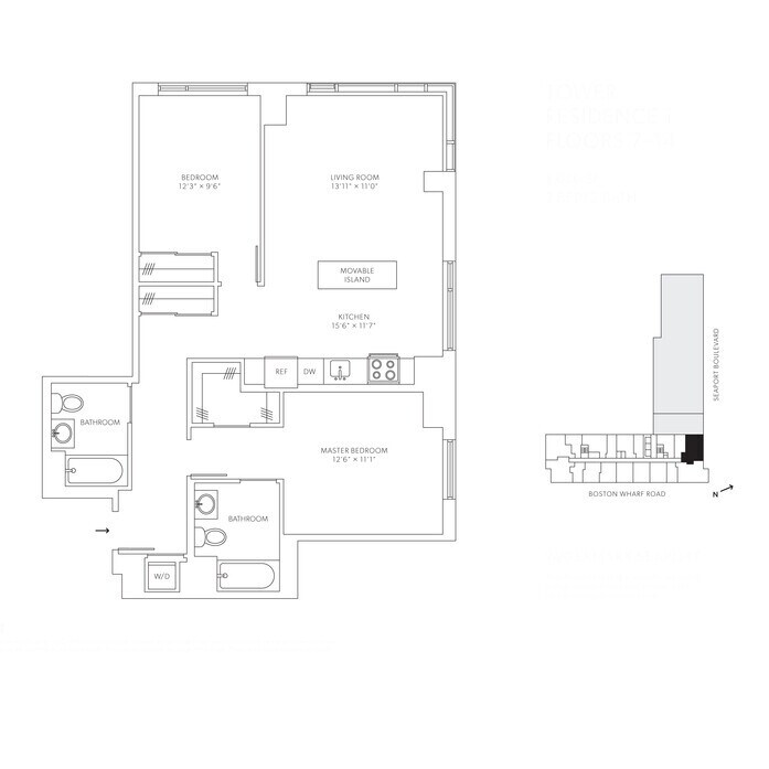 Photo - 91 Seaport Blvd Apartamentos Unidad #1401