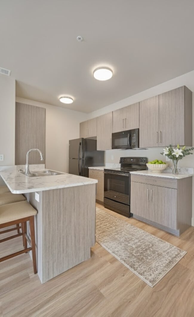 2BR, 1BA-920SF- Kitchen - The Residences at First Street