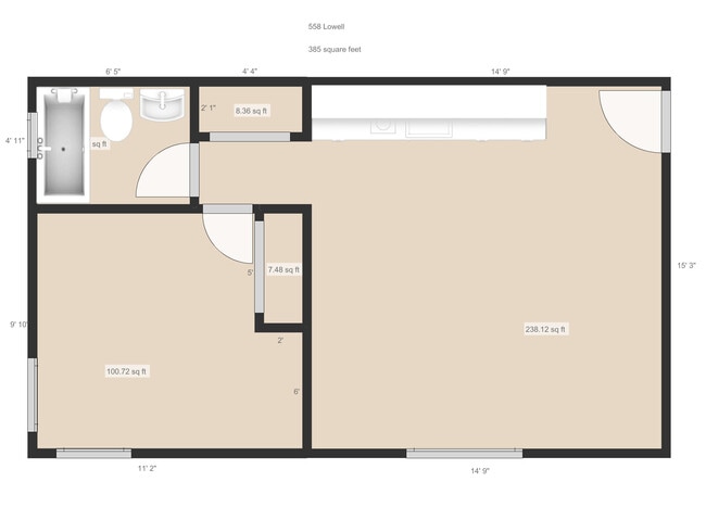 558-566 1Br - Floor plan