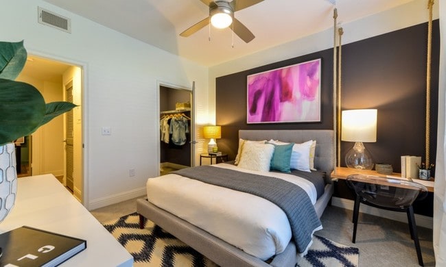 Spacious Bedroom with Ceiling Fan